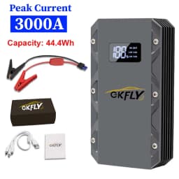 GKFLY Car Jump Starter Portable Power Bank 9000A/5000A/3000A Starting Device Car Booster Battery For Petorl Diesel Car