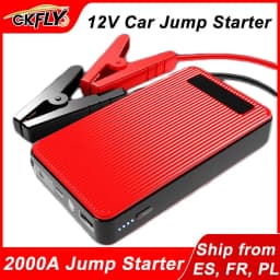 GKFLY Car Battery Jump Starter 2000A/3000A Portable Car Battery Booster Charger 12V Starting Device Emergency Booster