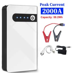 GKFLY Car Battery Jump Starter 2000A/3000A Portable Car Battery Booster Charger 12V Starting Device Emergency Booster