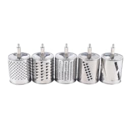 Grater Stainless Steel Vegetable Cutter Manual Vegetable with Crank and 5 Drums Multifunctional Cucumber Slicer Kitchen Grater
