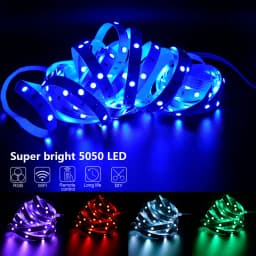 Led Strip Lights Smart Light Strips with App Control RGB Led Lights for Bedroom,Music Sync Color Changing