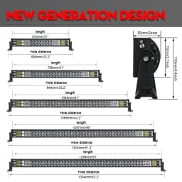 CO LIGHT 22" 32" 42" 52" Curved LED Light Bar Offroad 2-Rows Led Bar Combo Beam Led Work Light 12V 24V For 4x4 4WD SUV ATV Cars