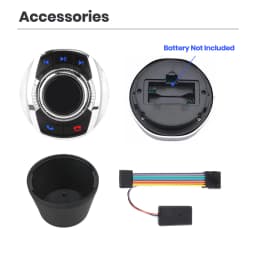 Junsun Universal Car Wireless Steering Wheel Control Button for for Android Autoradio 8 Key Functions Cup Shape With LED Light