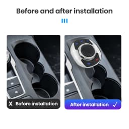 Junsun Universal Car Wireless Steering Wheel Control Button for for Android Autoradio 8 Key Functions Cup Shape With LED Light