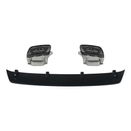 Free Shipping for Mercedes A Class 12-18 W176 A45 AMG Style Rear Bumper Diffuser &Exhaust Tips A45 Rear Spoiler
