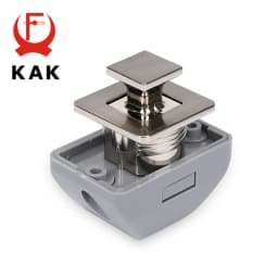 5PCS KAK Camper Car Push Lock 26mm RV Caravan Boat Motor Home Cabinet Drawer Lock Keyless Push Button Latch Furniture Hardware