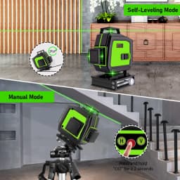 Clubiona 16/12 lines professional Super powerful Green Beams Laser Level With 4000mAh Li-ion Battery Remote Control pulse mode