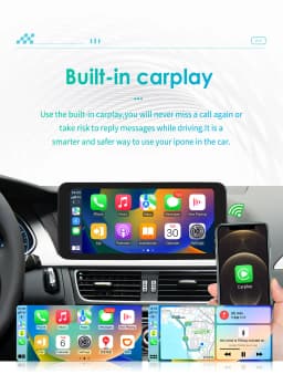 10.25"Android 12 Auto Car radio For Audi A4 A5 B8 S4 S5 2009-2016 Multimedia Video player 4G Carplay GPS navi Stereo QLED Screen