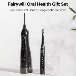 Fairywill Water Flossers Oral Irrigator Rechargeable Portable Dental 3 Modes Water Tank for Teeth 300ML Waterproof Teeth Cleaner