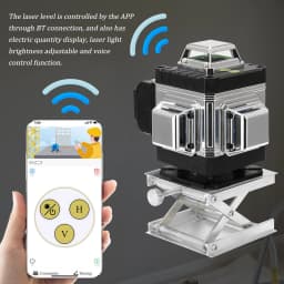 4D 16 Lines Laser Level Self-Leveling Laser Level 360 Omnidirectional Ground and Wall Sticker Vertical Horizontal Oblique Line