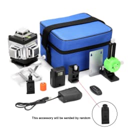 16 Lines Level Multifunctional Tool Vertical Horizontal Line with Self-leveling Function with 1.2M 3-Heights Adjustable Alloy Ex