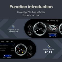 Prelingcar Digital Dashboard For Toyota Land Cruiser 2016-2022 Years Car Lcd Panel Speedometer Virtual Cockpit