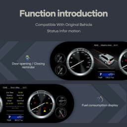 Prelingcar Digital Dashboard For Toyota Land Cruiser 2016-2022 Years Car Lcd Panel Speedometer Virtual Cockpit