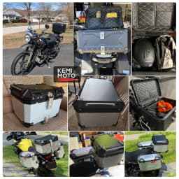 Motorcycle Helmet Box CNC Aluminum Top Tail Rear Luggage Storage Tool Cases Lock Trunk For YAMAHA For Honda For BMW For