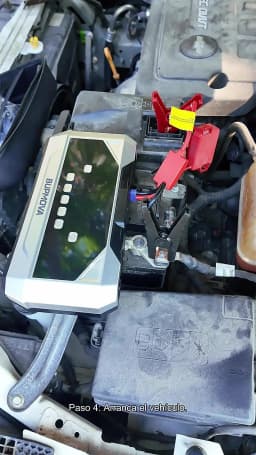A 8000mah Jump Starter Power Bank Featuring a 150 PSI Air Compressor, Capable of Boosting 1500 A for 12V Car Batteries, Suitable for ALL Gasoline Or 10L Diesel Engines. This 2-In-1 Portable Jump Box Includes an LCD Display And LED Lights