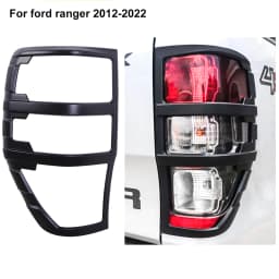 Tail Light Cover Taillight Protector Guard  For Ford Ranger 2012-2022 Wildtrak LIMITED XLT XLS XL Car Accessories