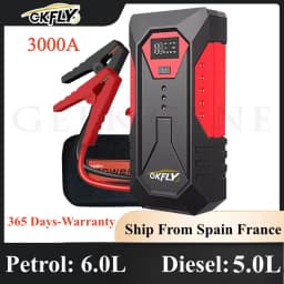 GKFLY 2000A 3000A 4000A Car Jump Starter Big Power Bank Car Battery Booster 12V Car Starting Device for Petrol 6.0L Diesel 5.0L