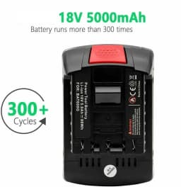 18v Rechargeable Batteries For BOSCH 18V Performance 6.0Ah LITHIUM-ION GDS250-Li GSR180-Li GKS185-Li GWS180-Li GSB185-Li Battery