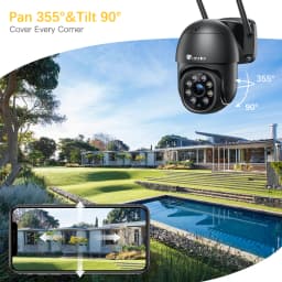 Ctronics Surveillance Camera WiFi Outdoor 360 Auto Human Tracking Color Night Vision Two Way Audio Security IP Camera ONVIF CCTV
