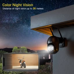 Ctronics Surveillance Camera WiFi Outdoor 360 Auto Human Tracking Color Night Vision Two Way Audio Security IP Camera ONVIF CCTV