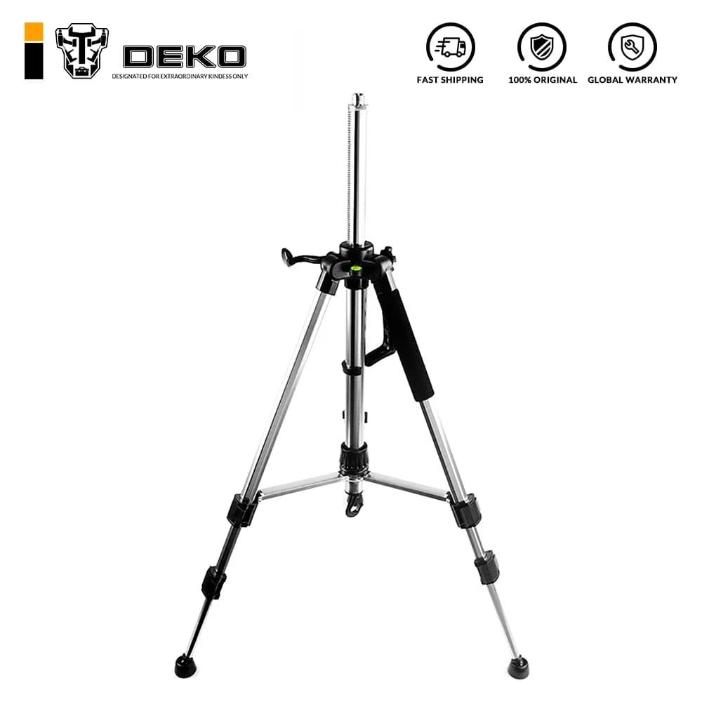 DEKO 120cm Laser Level Tripod Nivel Laser Tripod Professional Carbon Tripod for Laser Level Aluminum Adjustable Tripod Tools