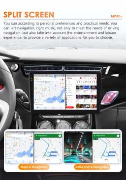 Hizpo 9'' 2din Android 14 for Citroen C3 DS3 2010-2016 Car Radio Multimedia Video Player GPS Carplay Auto 4G RDS Autoradio Wifi