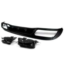 For Mercedes Benz C Class W205 C300 Base Sedan NON AMG Rear Diffuser+Exhaust Tips 2015-2018 Classic Model Rear Bumper