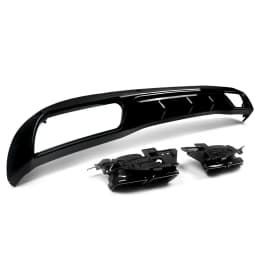 For Mercedes Benz C Class W205 C300 Base Sedan NON AMG Rear Diffuser+Exhaust Tips 2015-2018 Classic Model Rear Bumper