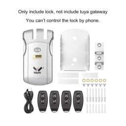 Wafu 019 Remote Control Door Lock Smart Lock Remote Control Invisible Locks Electronic Wireless Keyless Door Locks Dealbolt Lock