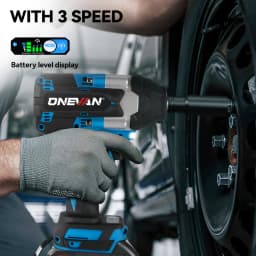 ONEVAN 1800N.M High Torque Brushless Electric Impact Wrench Battery 1/2" Cordless Wrench Power Tool For Makita 18V Battery Pin