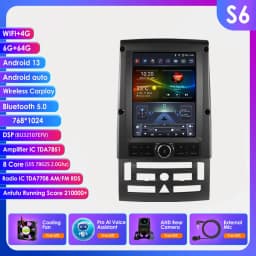 9.7"7862 Android 13 Auto Car radio for Peugeot 407 cc SW 407CC 2004-2011 Autoradio Multimedia player GPS Stereo 360 Cam Carplay