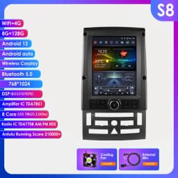 9.7"7862 Android 13 Auto Car radio for Peugeot 407 cc SW 407CC 2004-2011 Autoradio Multimedia player GPS Stereo 360 Cam Carplay