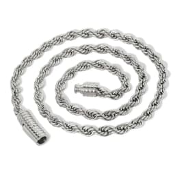 6mm Rope Chain Necklace Stainless Steel Never Fade Waterproof Choker Men Women Jewelry Gold Color Chains Gift
