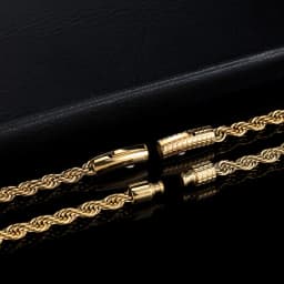 6mm Rope Chain Necklace Stainless Steel Never Fade Waterproof Choker Men Women Jewelry Gold Color Chains Gift