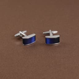 Luxury Blue Opal Stone Cufflinks for Mens Shirt Cuff High Quality Square Cuff Links Wedding Grooms Gift Free Personalized Name