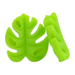 LOFCA 30pcs Monstera Deliciosa leaves Silicone Beads BPA Free Keychain Silicone Beads DIY Keychain Bead Jewelry Accessories