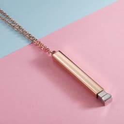 Fnixtar 5Pcs Hidden Pendant Necklace Mirror Polish Stainless Steel Cable Chain Necklace For Women's Men's Lovers Fashion Gifts