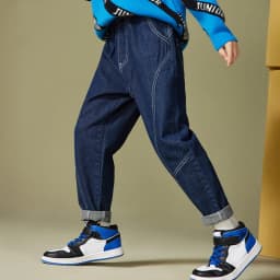 IENENS Kids Boys Jeans Baby Clothes Classic Pants Children Denim Clothing Infant Boy Casual Bowboy Bottoms Trousers 4-11 Years