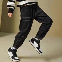 IENENS Kids Boys Jeans Baby Clothes Classic Pants Children Denim Clothing Infant Boy Casual Bowboy Bottoms Trousers 4-11 Years