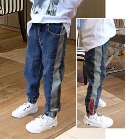 IENENS Kids Boys Jeans Baby Clothes Classic Pants Children Denim Clothing Infant Boy Casual Bowboy Bottoms Trousers 4-11 Years