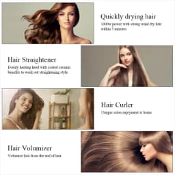 3 in 1 Hair Dryer Brush Dryer and Straightening Brush One Step Hot Air Brush Women's Hair Brush Professional Hair Straightener