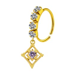 Nose Piercing Nose Ring Stainless Steel Colorful Nose Ring Dangle Nose Rings Piercing Jewelry For Women