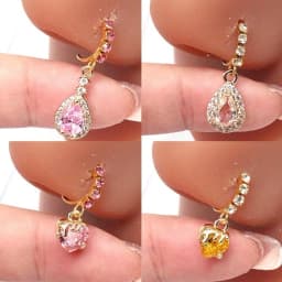 Nose Piercing Nose Ring Stainless Steel Colorful Nose Ring Dangle Nose Rings Piercing Jewelry For Women