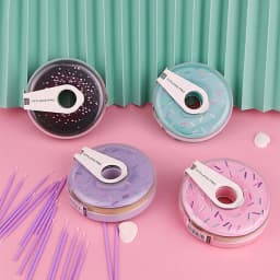 1pc STALEKS Disposable Donuts Frosted Nail Strips Manicure Polishing Strip Nail Art Rubbing Strip Manicure Tool with Saw Cut