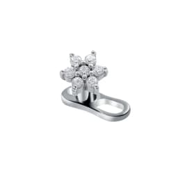 14G G23 Titanium Microdermals Flower Zircon Dermal Anchor Snake Bee Internal Thread Piercing Butterfly Skin Diver Body Jewelry