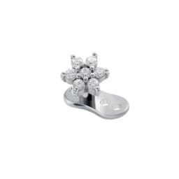 14G G23 Titanium Microdermals Flower Zircon Dermal Anchor Snake Bee Internal Thread Piercing Butterfly Skin Diver Body Jewelry