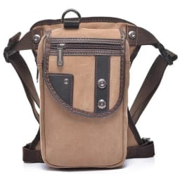Men Waist Fanny Pack Drop Leg Thigh Bag Motorcycle Rider Nylon Canvas Military/Assault Male Cross Body Hip Belt Bum Bags