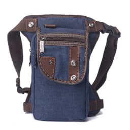 Men Waist Fanny Pack Drop Leg Thigh Bag Motorcycle Rider Nylon Canvas Military/Assault Male Cross Body Hip Belt Bum Bags