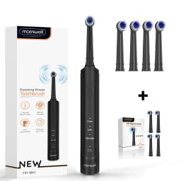 Electric Toothbrush for Adults Rechargeable T37 Sonic Toothbrush with 3 Modes IPX7 Waterproof 40,000 VPM Motor With 4 Brush Head