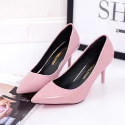 2023Large Size Women's Pumps Pointed Toe Patent Leather High Heels Dress Shoes White Wedding Thin Basic Pump Red